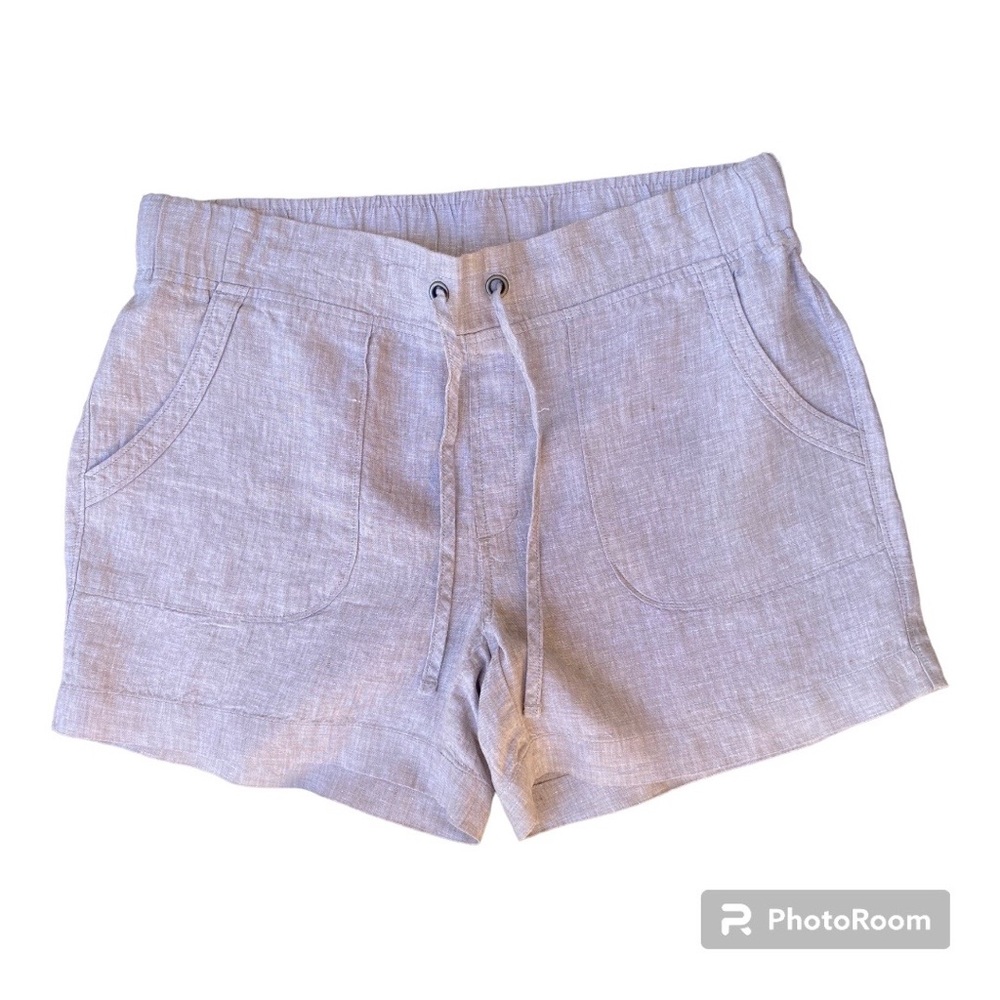 Athleta - Flowy 100% Linen Drawstring shorts with pockets